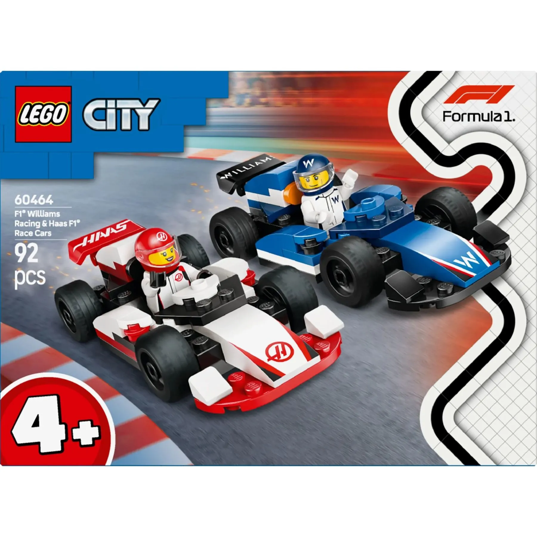 Конструктор Автомобілі для перегонів F1^ команд Williams Racing та Haas F1^ LEGO City