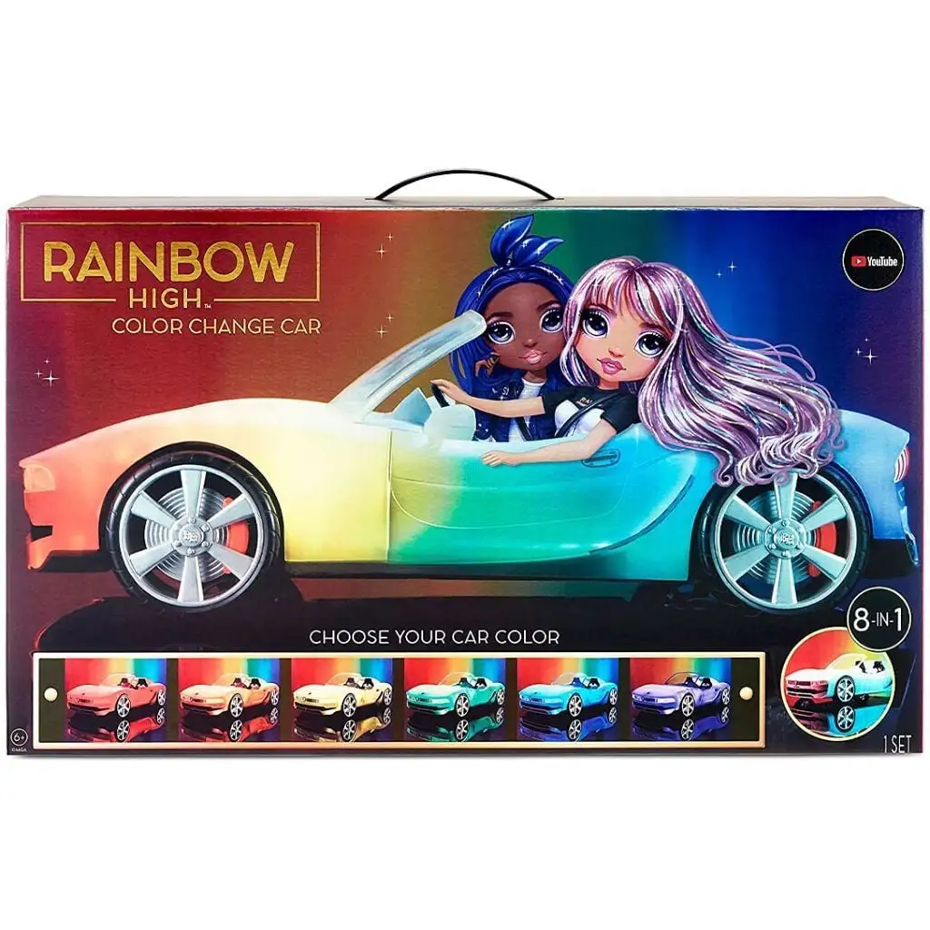 Автомобіль для ляльки Rainbow High - Різнокольорове сяйво