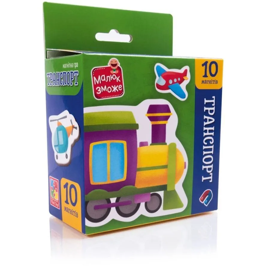 Гра розвиваюча Vladi Toys набір магнітів. "Транспорт" VT3106-35
