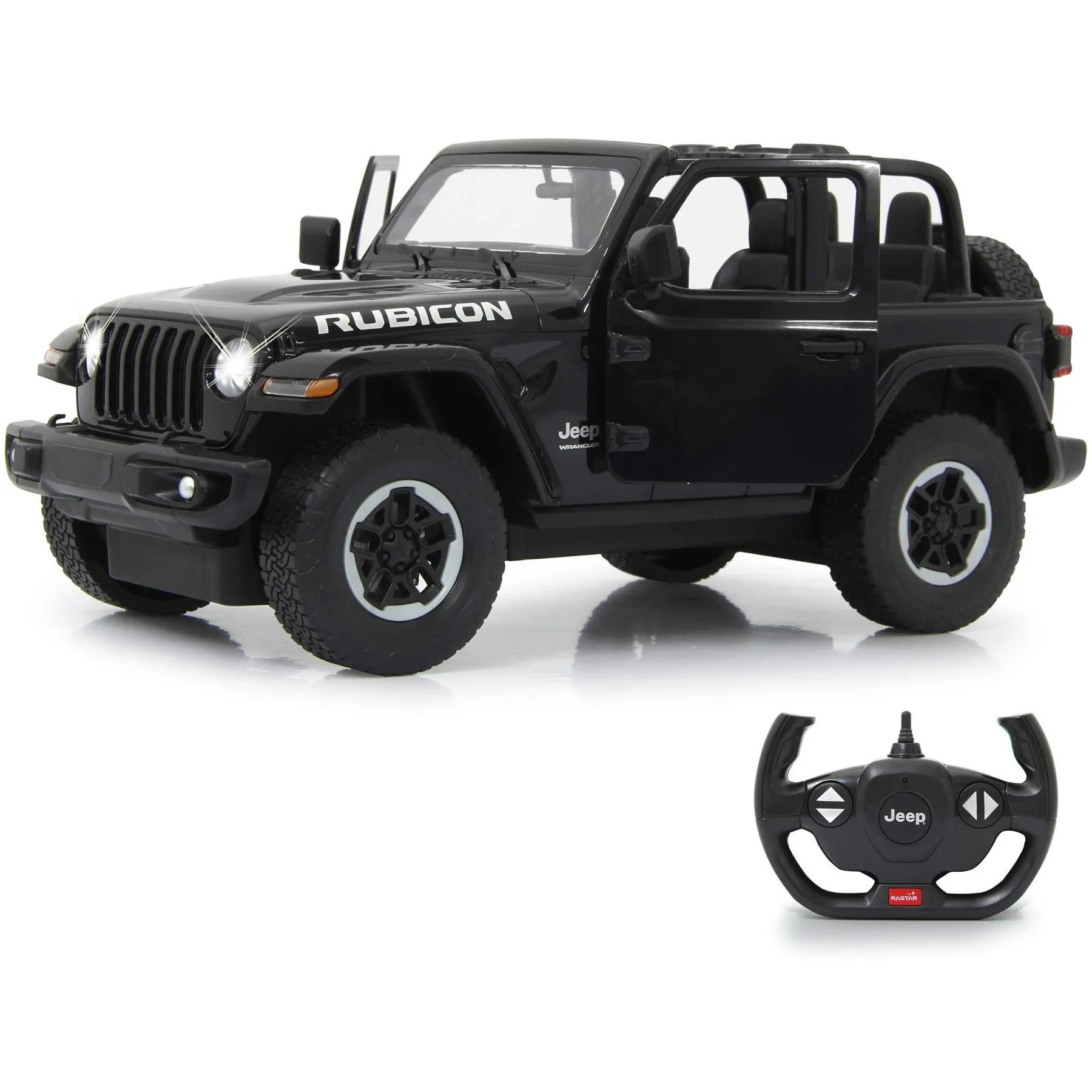 Авто-ль на р/к, д-рі/відч. Jeep Wrangler JL 1:14 чорний 2,4 ГГц A