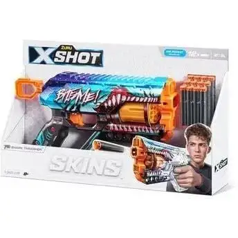 Швидкострільний бластер X-SHOT Skins Griefer Shark Thrasher (12 патронів), 36561В