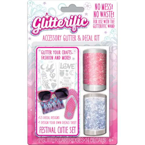 Ігровий набір для юного дизайнера GLITTERIFIC - ПОП-ЗІРКА (блискітки в асортименті, наліпки)
