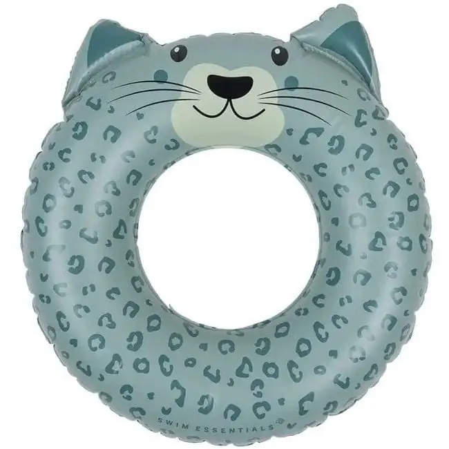 Круг для плавання 55 см  Animal Green Leopard