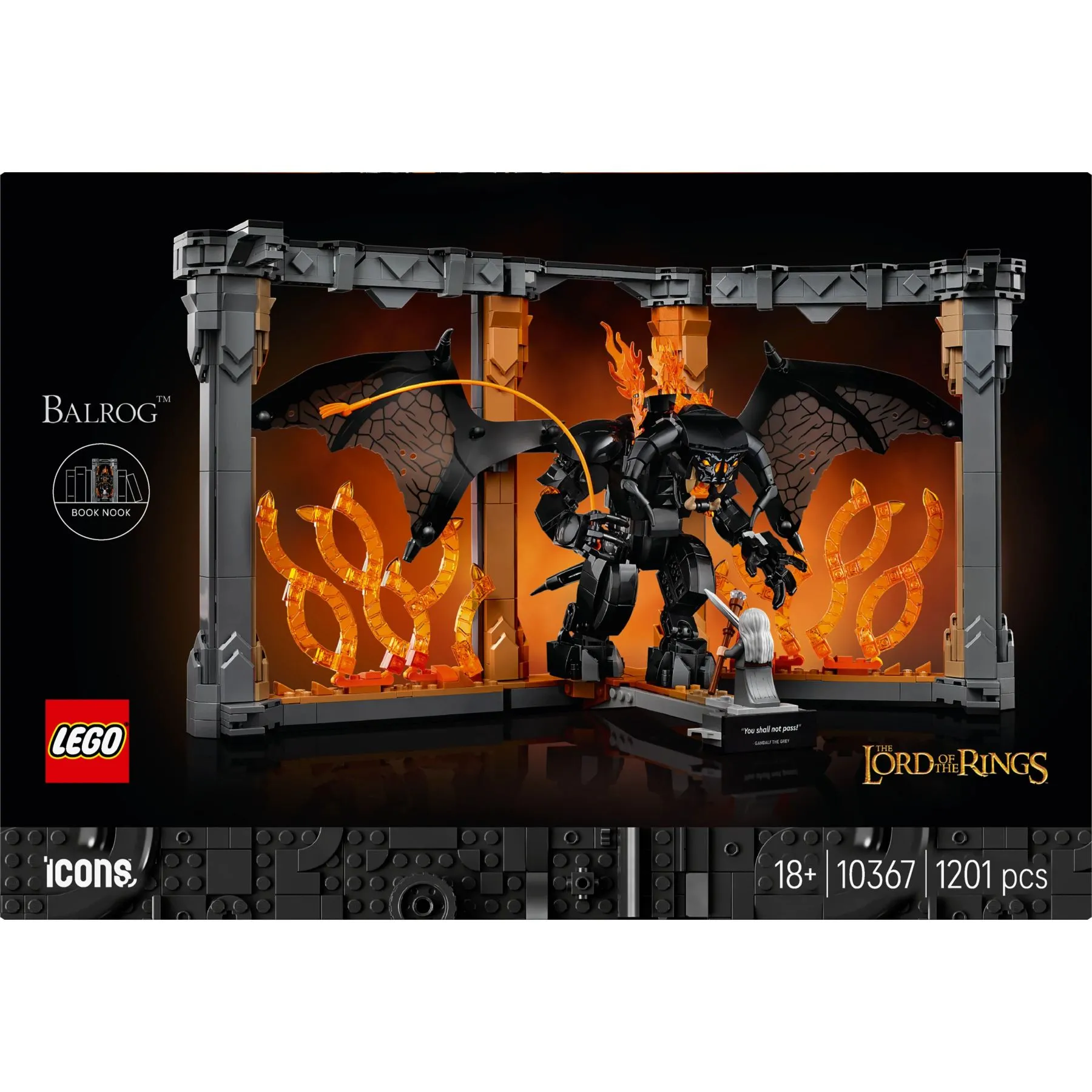 Конструктор Володар перснів: Балроґ. Книжковий куточок LEGO Icons