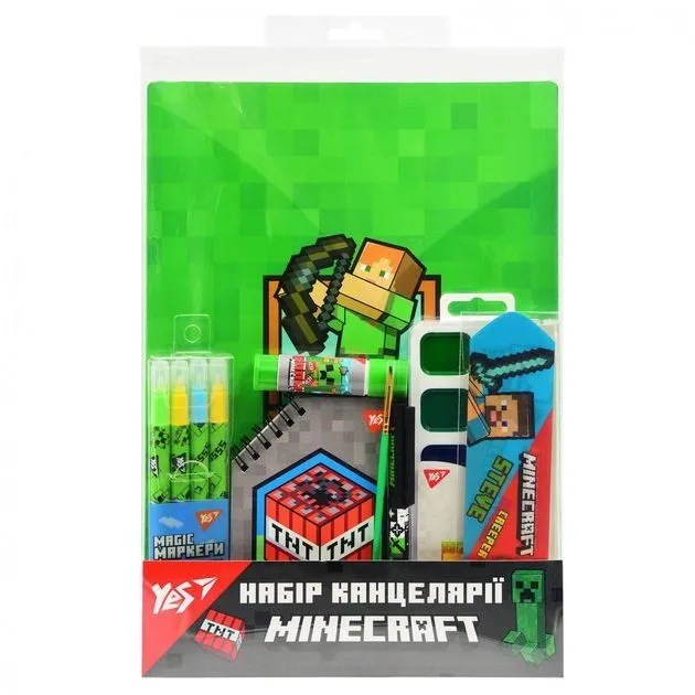 Набір канцелярії Yes &quot;Minecraft&quot; 8 предметів