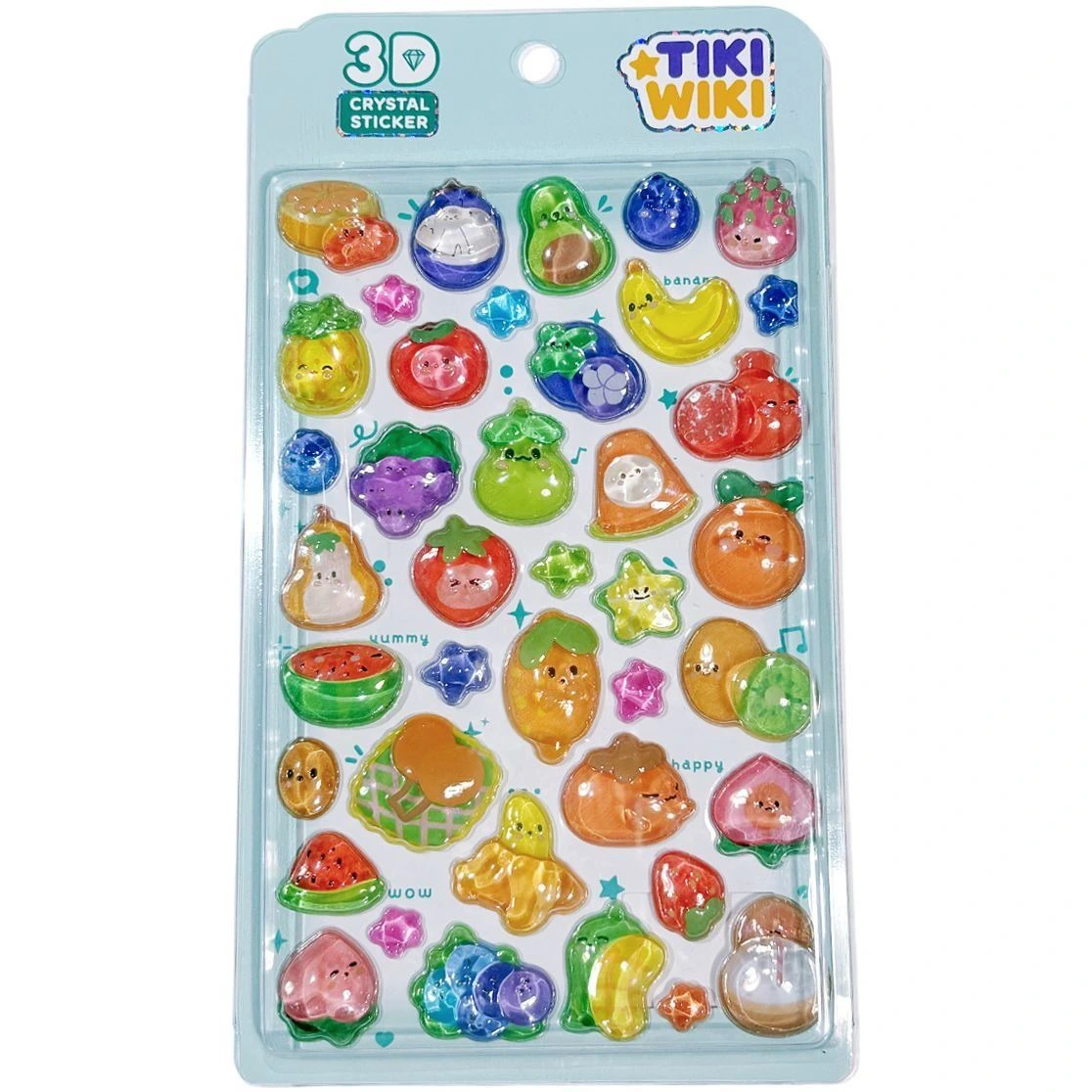 Набір 3D-наліпок TIKI WIKI серії "Crystal"  ТІКІ ФРУКТИ