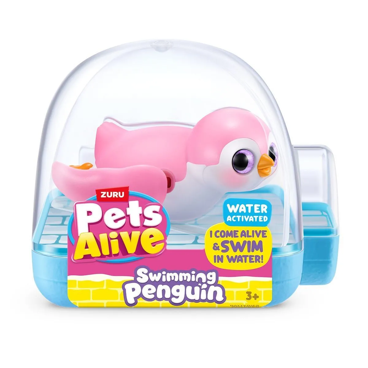 Інтерактивна іграшка PETS ALIVE S1  ПІНГВІНЧИК (рожевий)