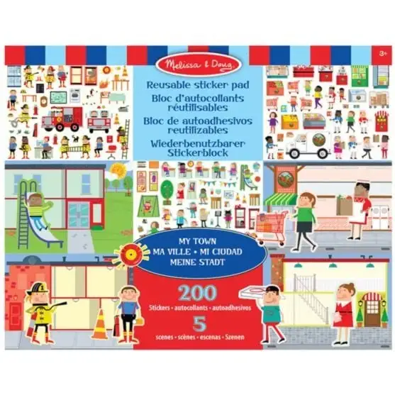 Melissa &amp; Doug: Набір багаторазових наліпок "Моє місто"