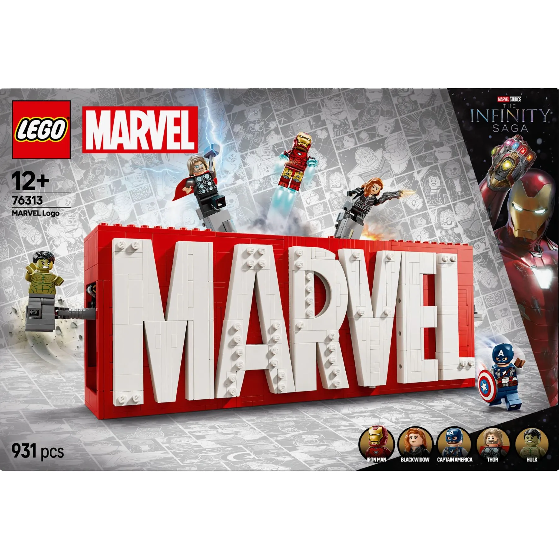 Конструктор Логотип і мініфігурки MARVEL LEGO Super Heroes