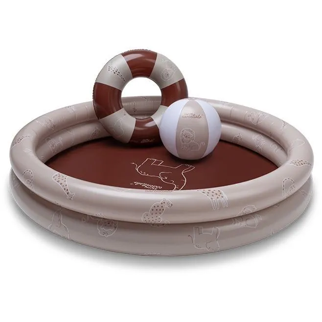 Набір для ігор у басейні Wild Life Beige Play 120 см - 2 кільця