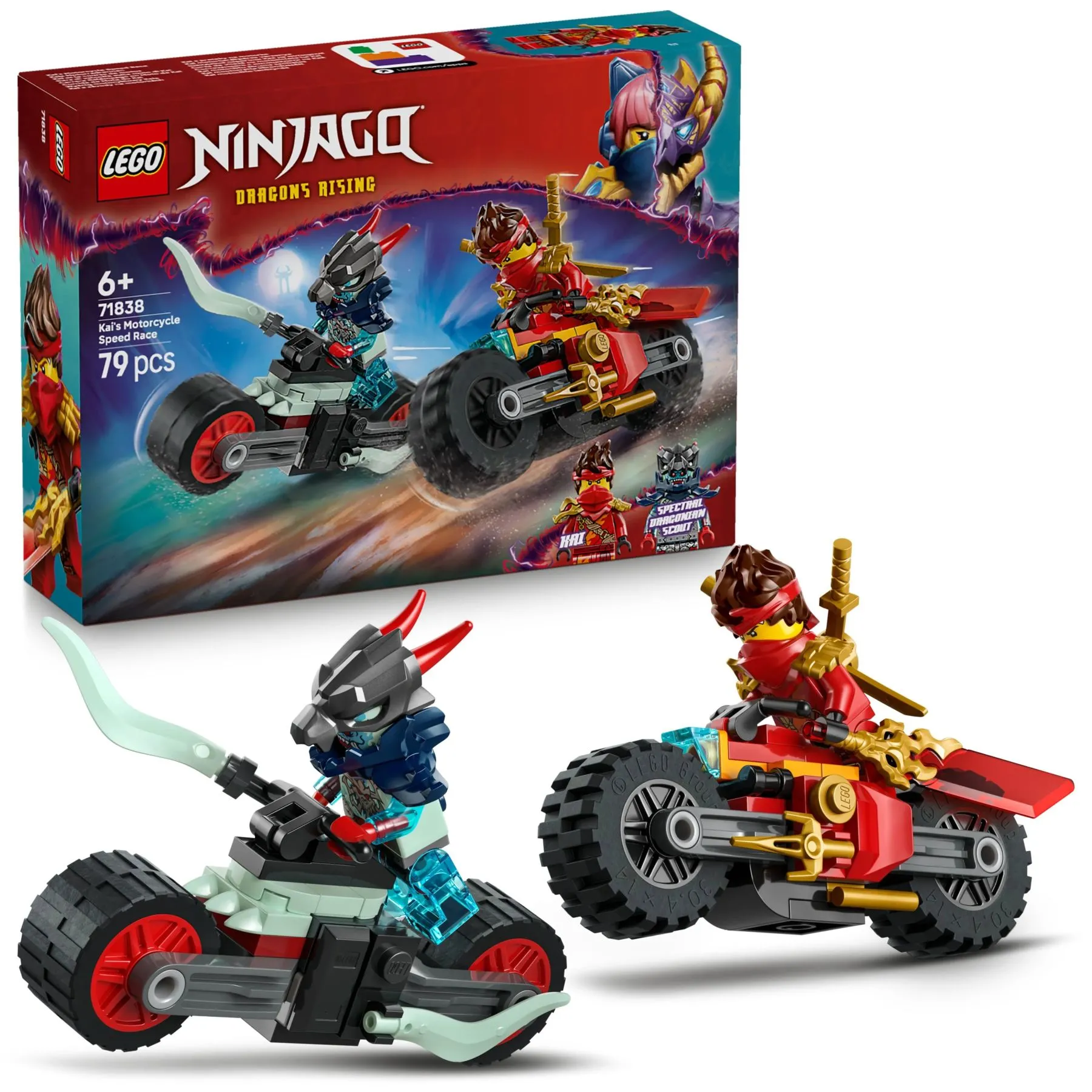 Конструктор Швидкісні перегони Кая на мотоциклі LEGO NINJAGO
