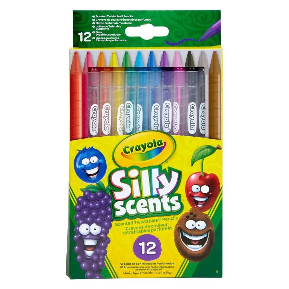 CRAYOLA Silly Scents Набір олівців &quot;Твіст&quot;, що викручуються (washable) з ароматом, 12 шт