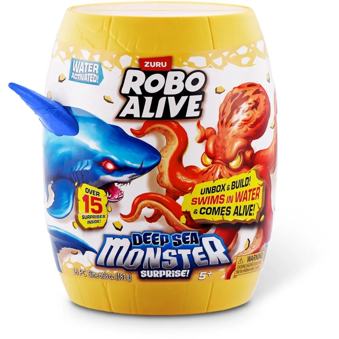 Інтерактивний ігровий набір ROBO ALIVE S1  ГЛИБОКОВОДНИЙ СЮРПРИЗ. ВЕЛИКА БІЛА АКУЛА