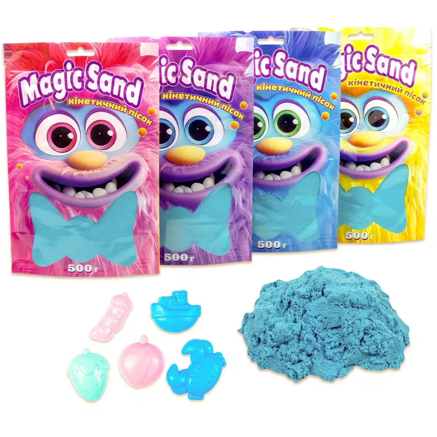 Magic sand в пакеті 39403-3 блакитний, 0,500 кг