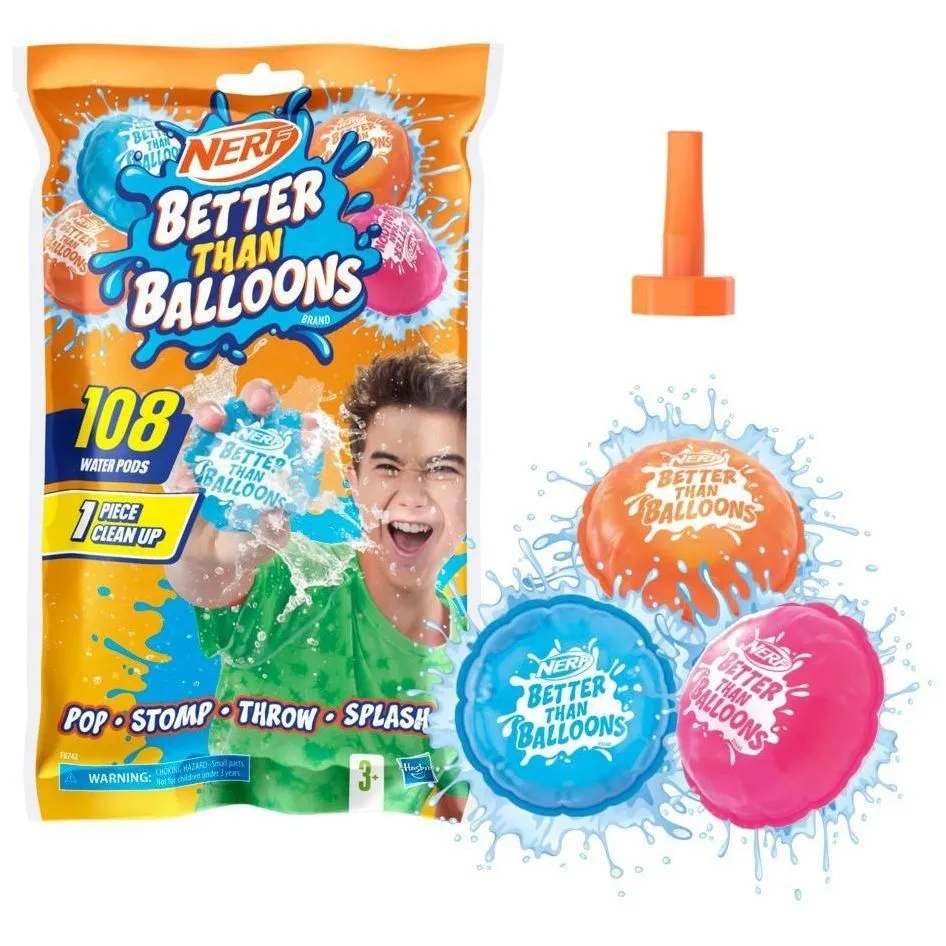 Набір іграшковий, водний "Водяні кулі, 108 шт", серія Nerf Better Than Balloons