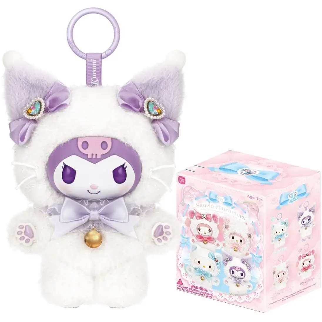 Мяка іграшка-сюрприз на кліпсі POP TOP SANRIO  МРІЯ З БАНТИКОМ