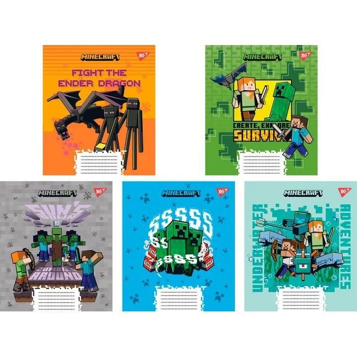 А5/12 лін. Yes Minecraft, зошит учнів.