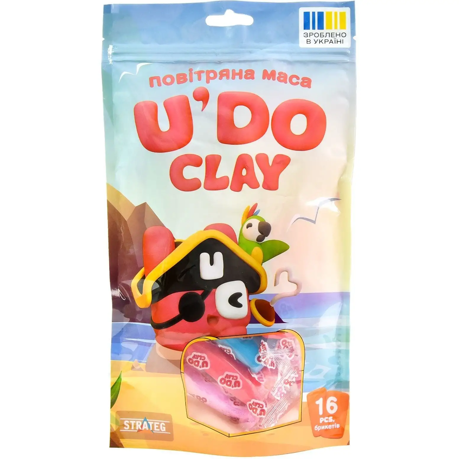 Набір для творчості "U'DO Clay 16 шт" (30879)