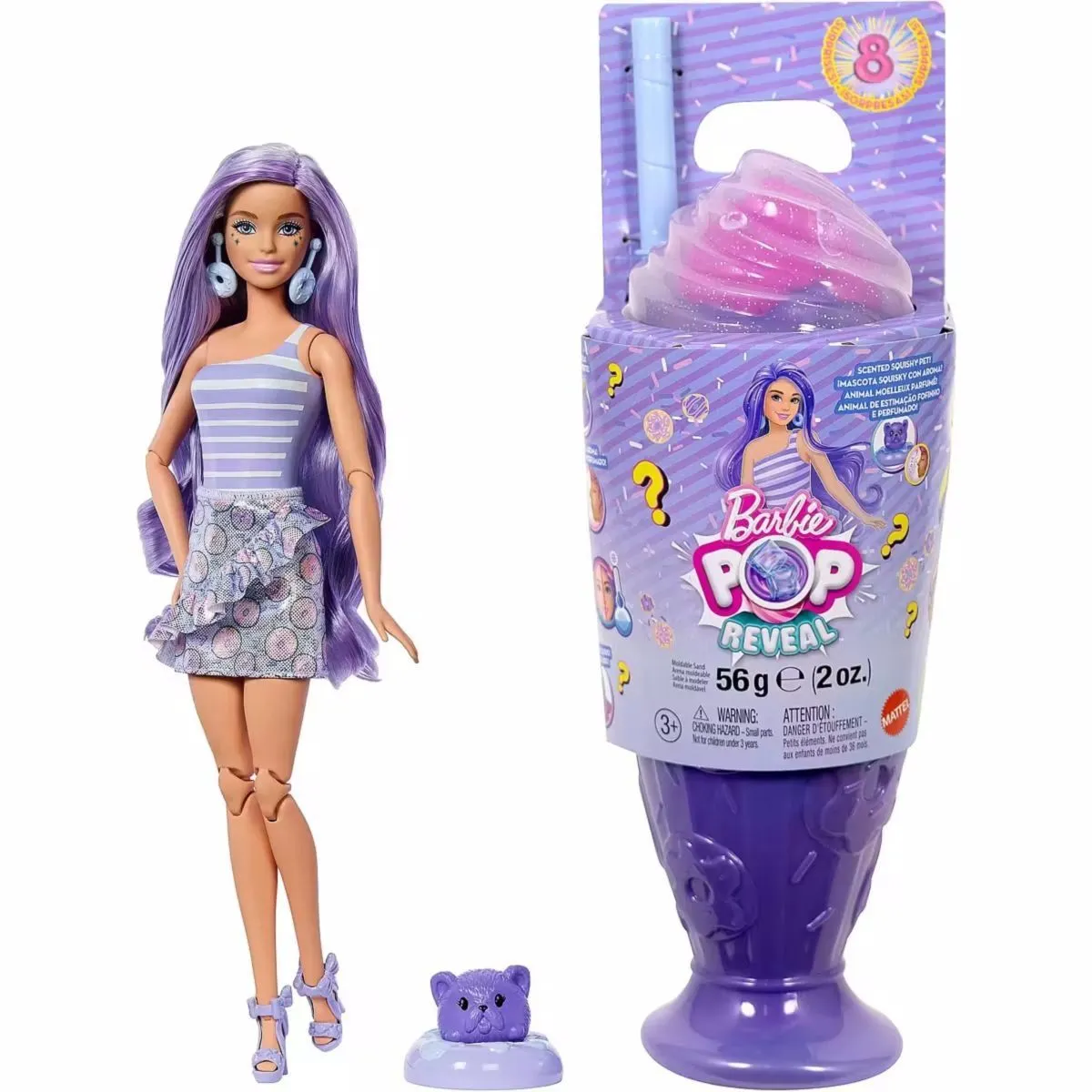 Лялька Barbie "Pop Reveal" серії "Улюблені солодощі"  бузковий мілкшейк