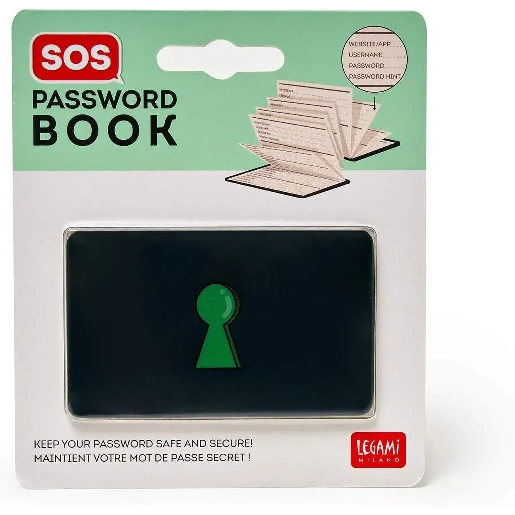 Блокнот для паролів SOS Password Book, арт PSW0001