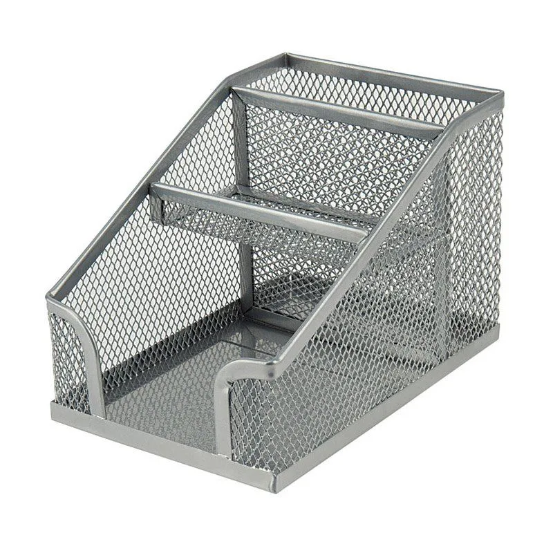 Підставка-органайзер 100x143x100мм метал., срібл Axent