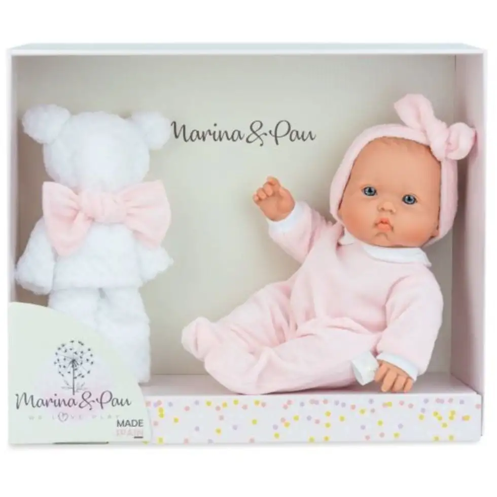 Marina &amp; Pau Пупс BLANKET із білим ведмедиком, 35см, арт.372