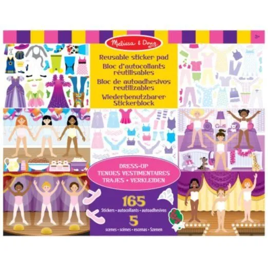 Melissa &amp; Doug: Набір багаторазових наліпок "Одягни ляльку"