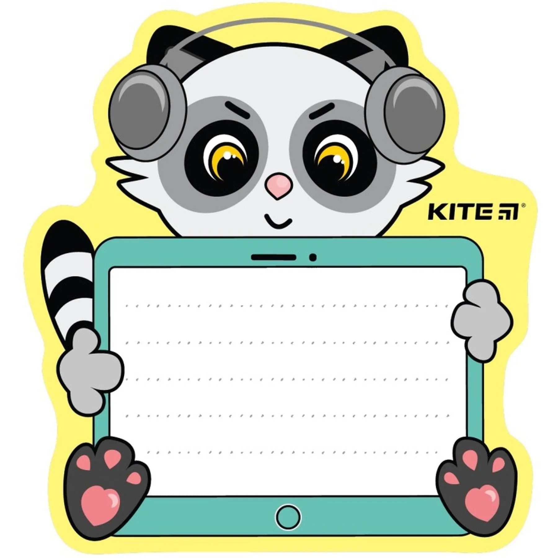 Дошка настінна для записів, 20*20 см, Music