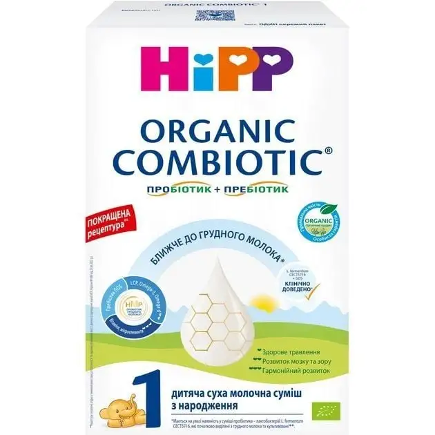 згм Hipp Organic Combiotic 1, 500 гр