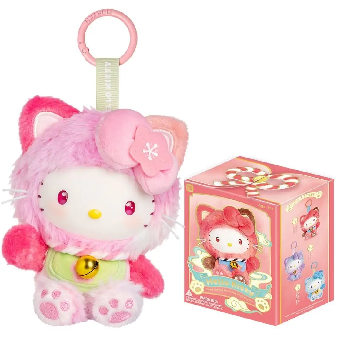 Мяка іграшка-сюрприз на кліпсі POP TOP HELLO KITTY  КАЗКОВІ БАЖАННЯ