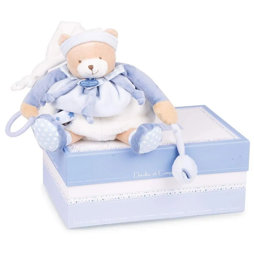Брязкальце Ведмежа блакитне коллекції Petit Chou, DouDou
