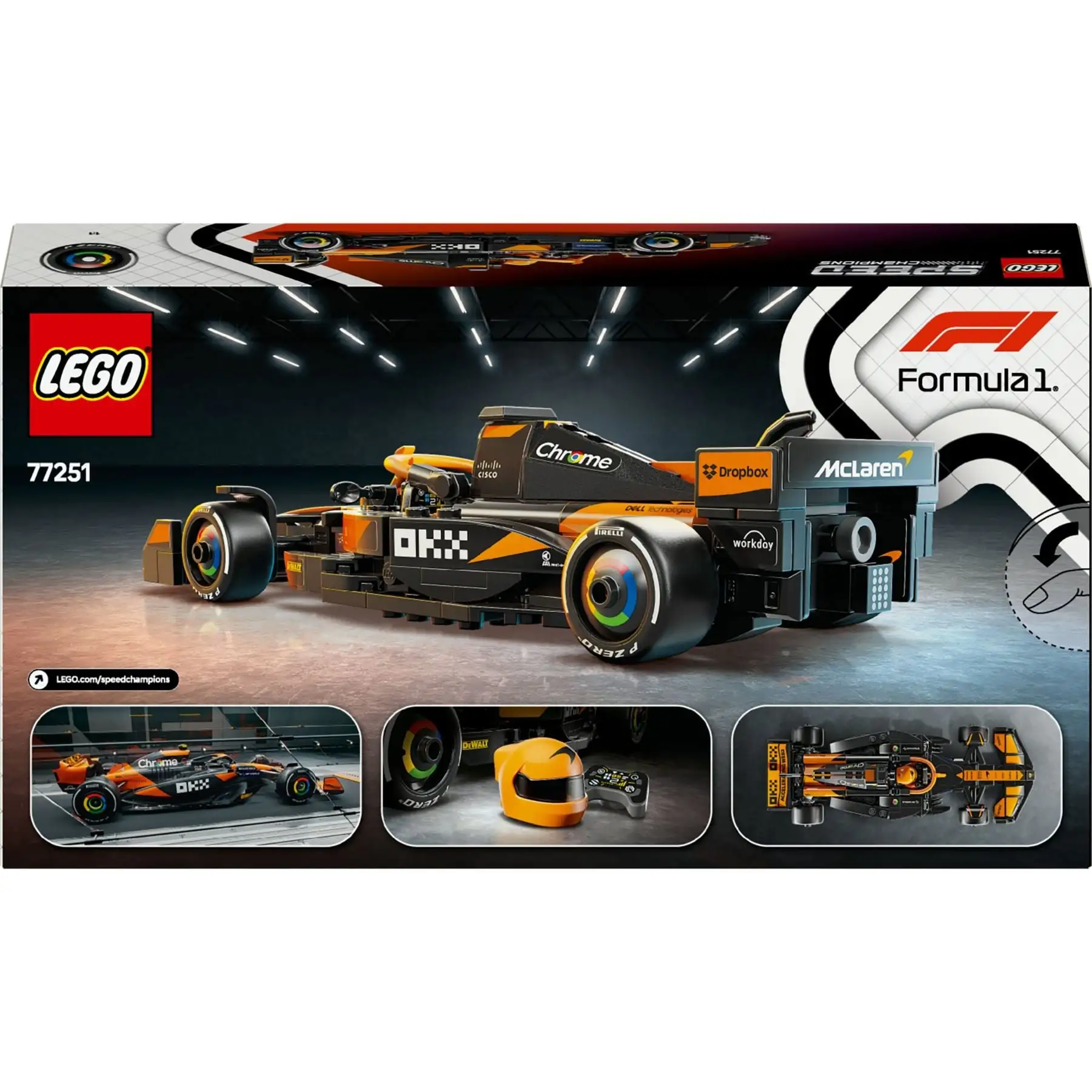 Конструктор Автомобіль для перегонів McLaren F1^ Team MCL38 LEGO Speed Champions