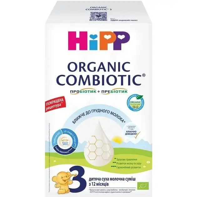 згм Hipp Organic Combiotic 3, 500 гр