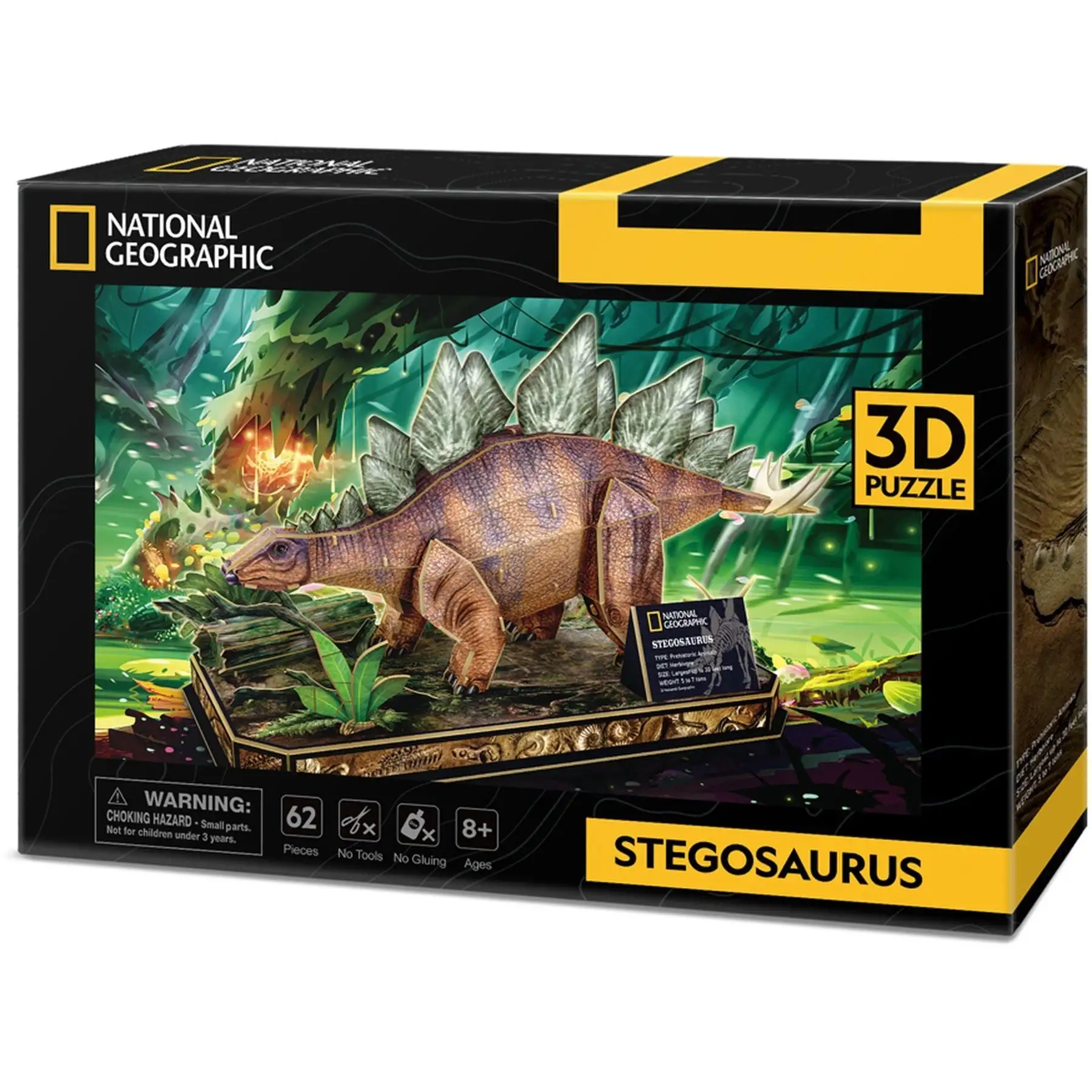 CubicFun Тривимірна головоломка-конструктор National Geographic Dino "Стегозавр", DS1054h