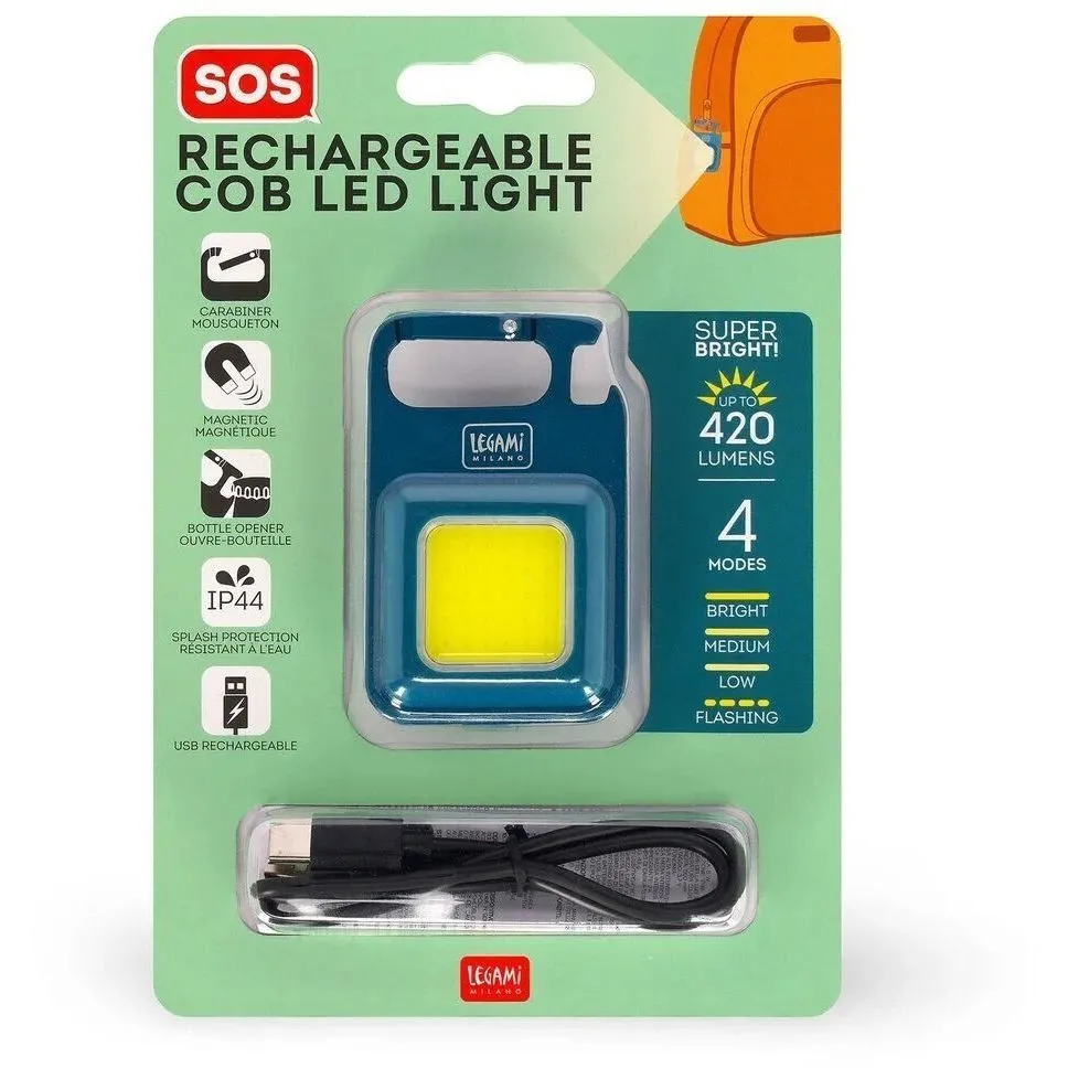 Перезаряджуваний ліхтар COB LED  SOS , арт SLP0001
