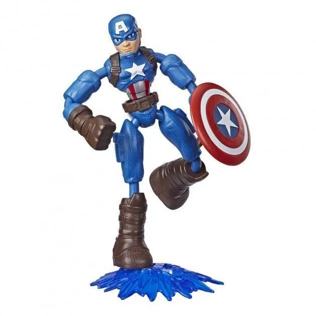 Ігрова фігурка героя фільму "Месники" серії "Bend and Flex" - Капітан Америка (Captain America),15см