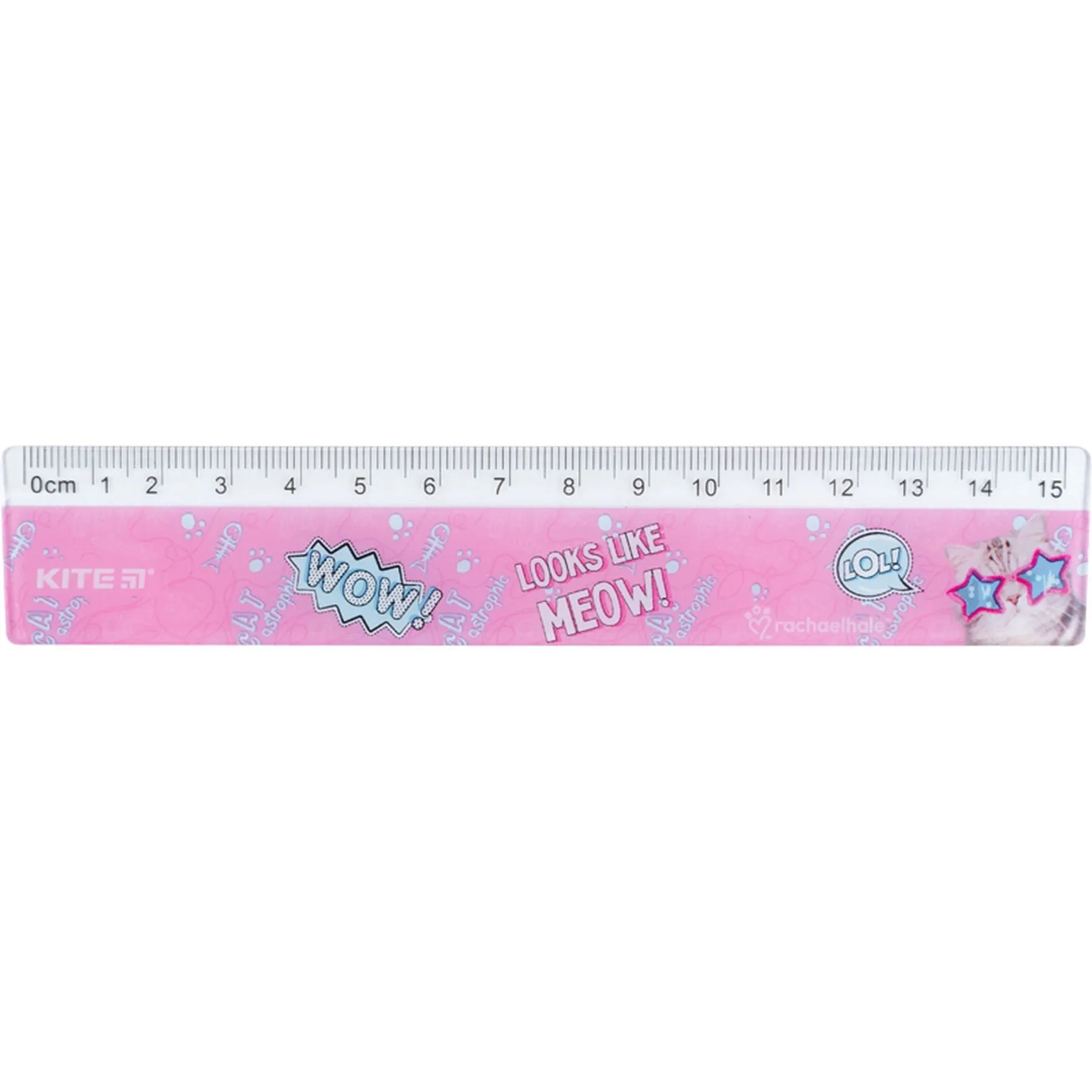 Лінійка пластикова, 15см RH