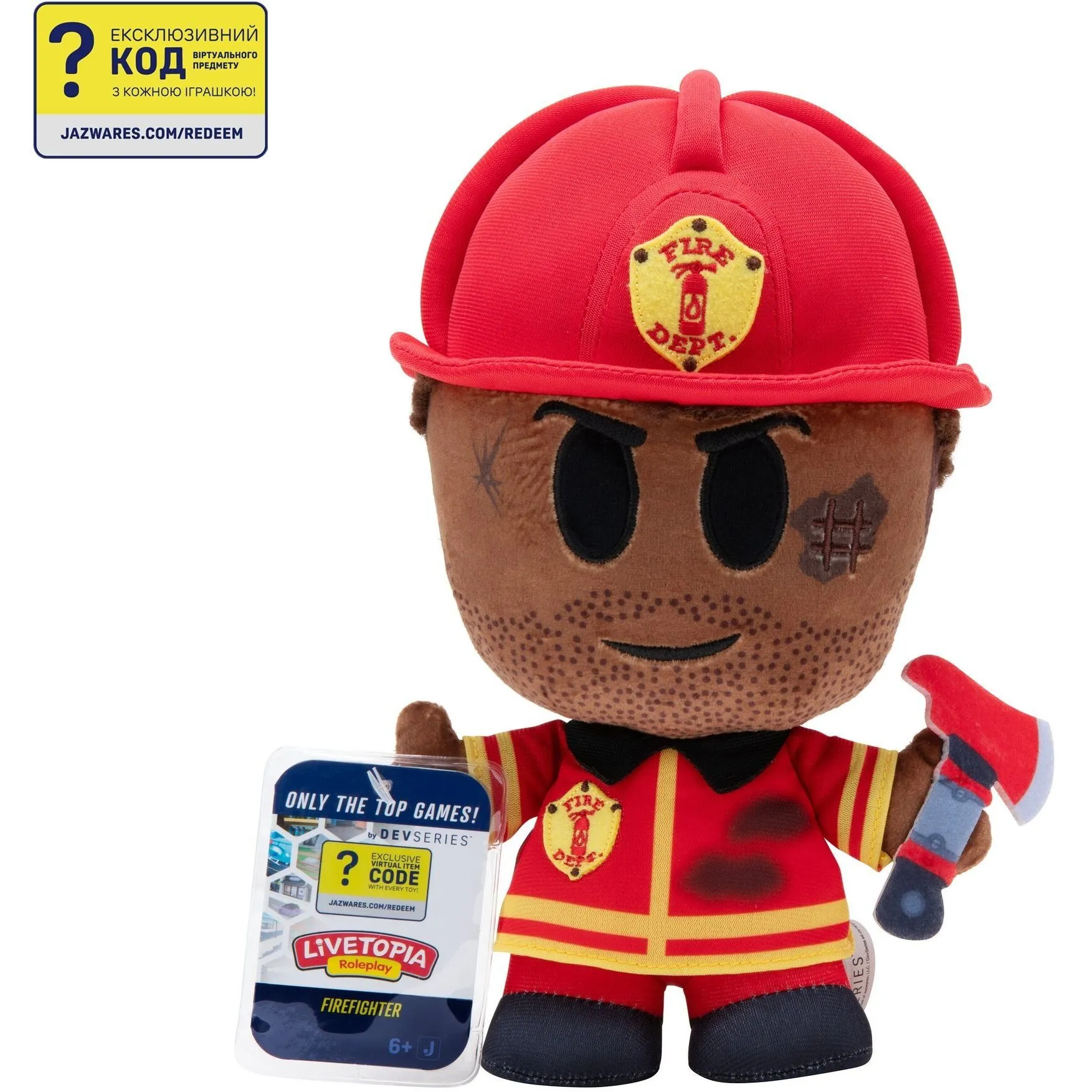 М'яка ігрaшка DevSeries Collector Plush Livetopia: Firefighter