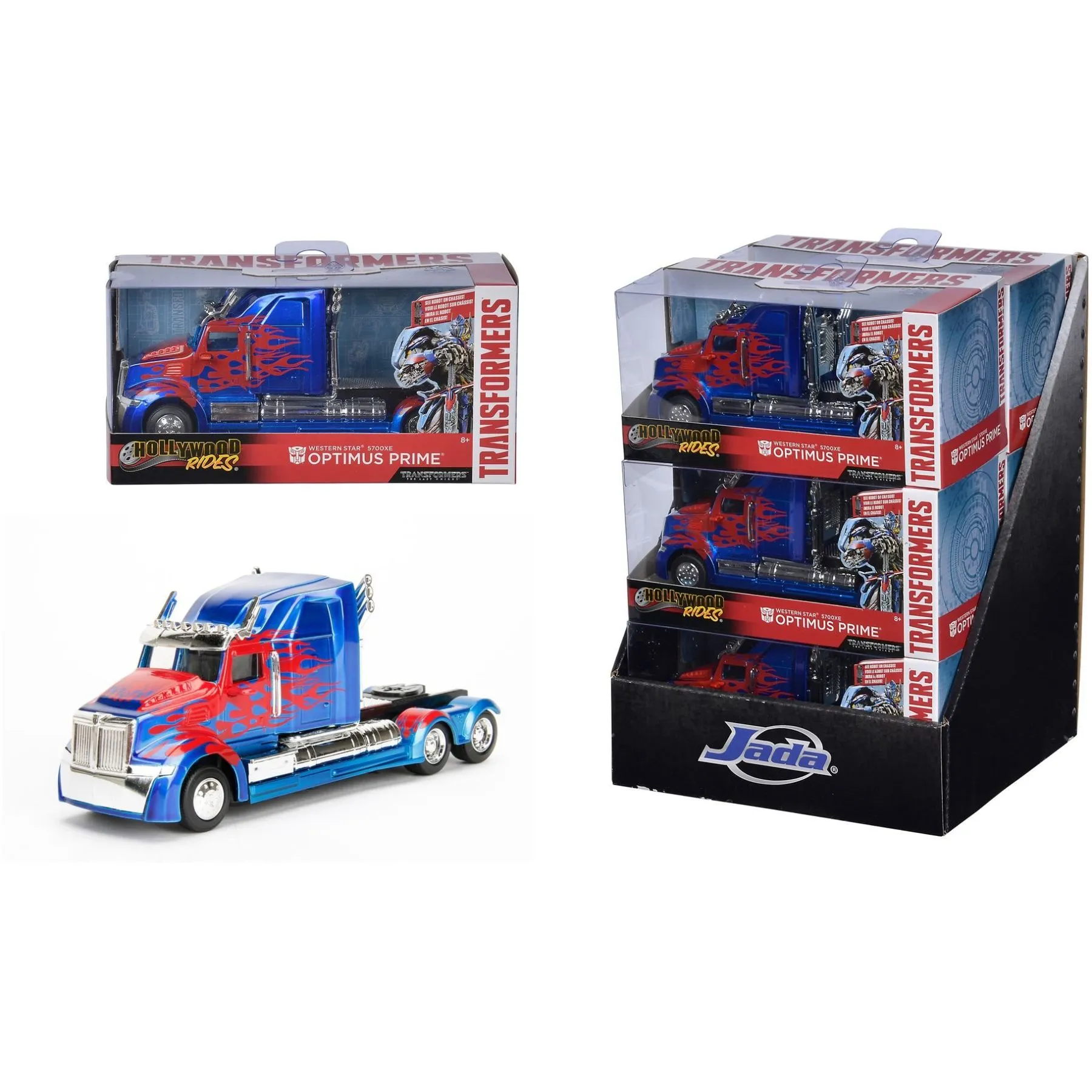 Машина металева Jada &quot;Трансформери. Оптімус Прайм T5&quot;, масш 1:32, 8+