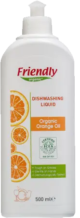 Органічний засіб для миття посуду &quot;Апельсинове масло&quot; 500 мл, Friendly Organic