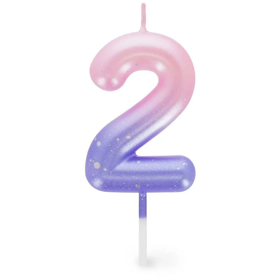Свічка для торта  Happy Birthday Candle  рожева  2, арт CNU0003