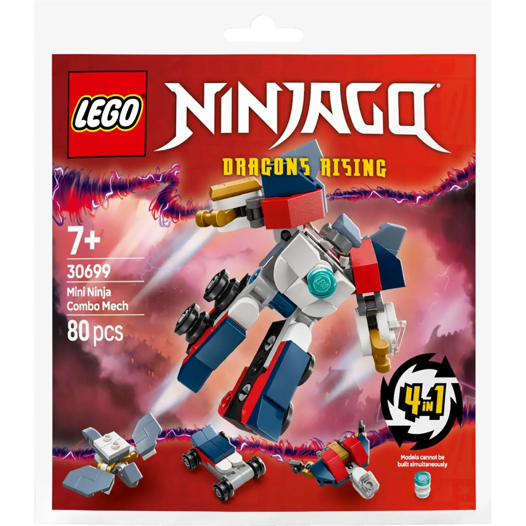 Конструктор Мінініндзя комбо робот LEGO Bags