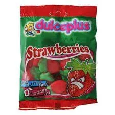 Цукерки жувальні &quot;Полуниця&quot; без глютену 100 г, Dulceplus