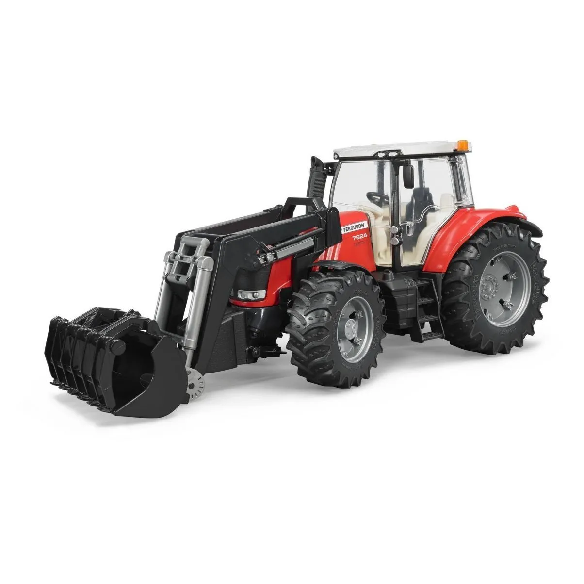 Машинка іграшкова. Трактор Massey Ferguson 7624 з переднім наватажувачем