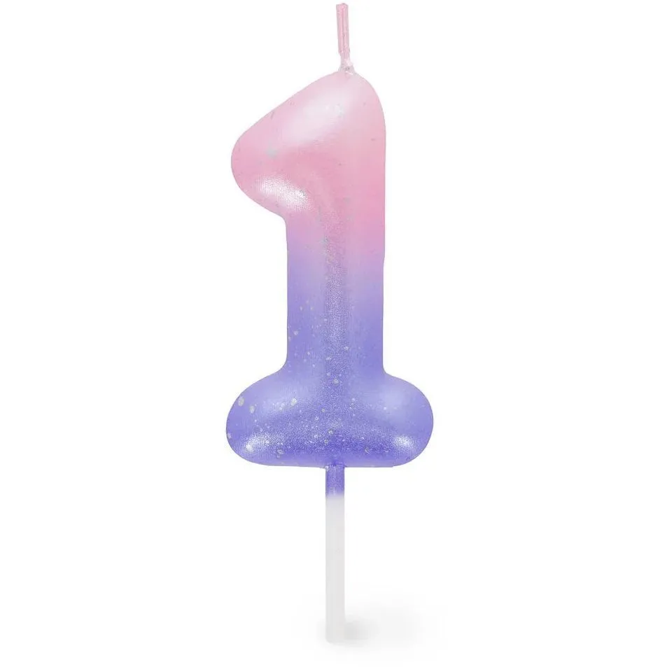 Свічка для торта  Happy Birthday Candle  рожева  1, арт CNU0002