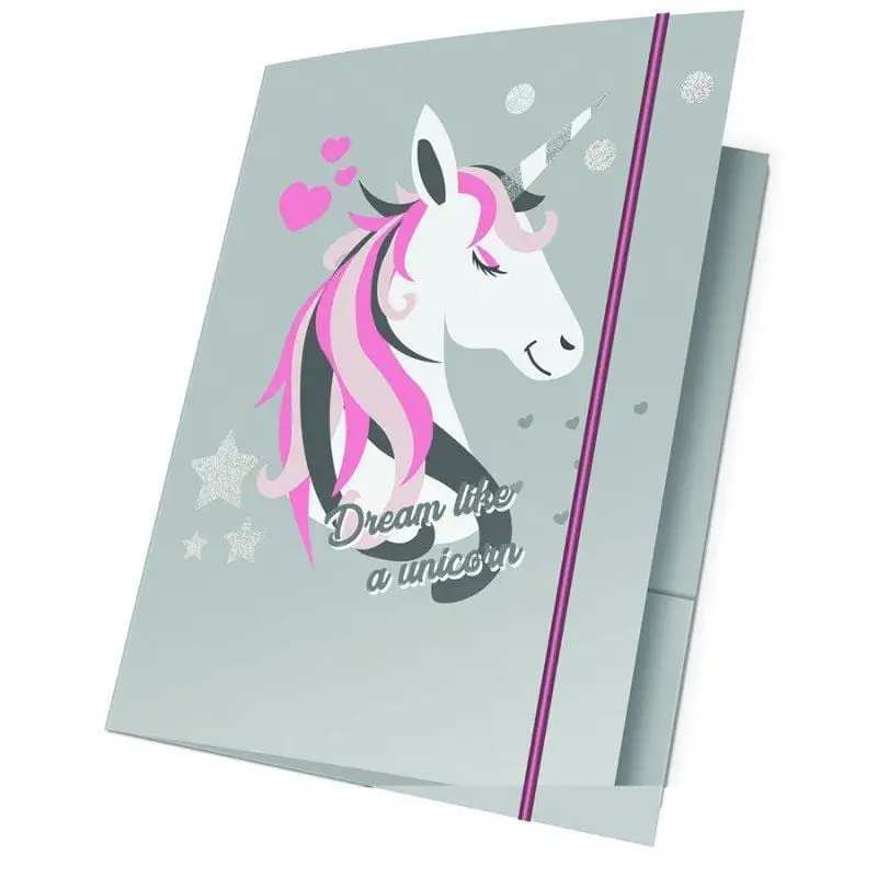 Папка А4 з гумкою PASO UNICORN