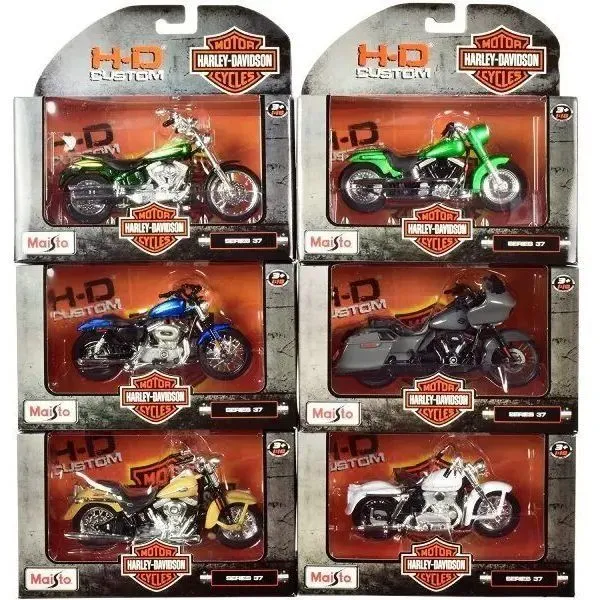 Мотоцикл іграшковий &quot;Harley-Davidson Motorcycles With Stand&quot;, масштаб 1:18