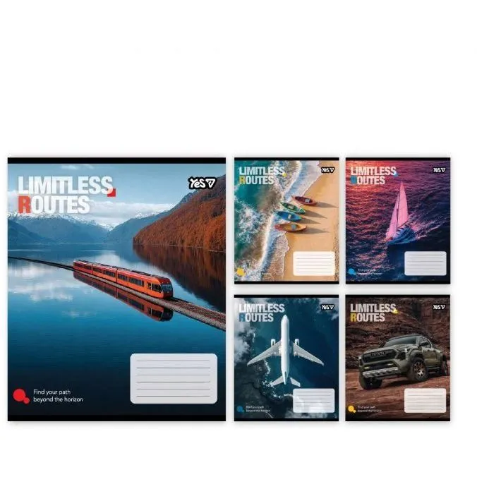 Зошит учнівський Yes "Limitless routes" А5/48 кл.