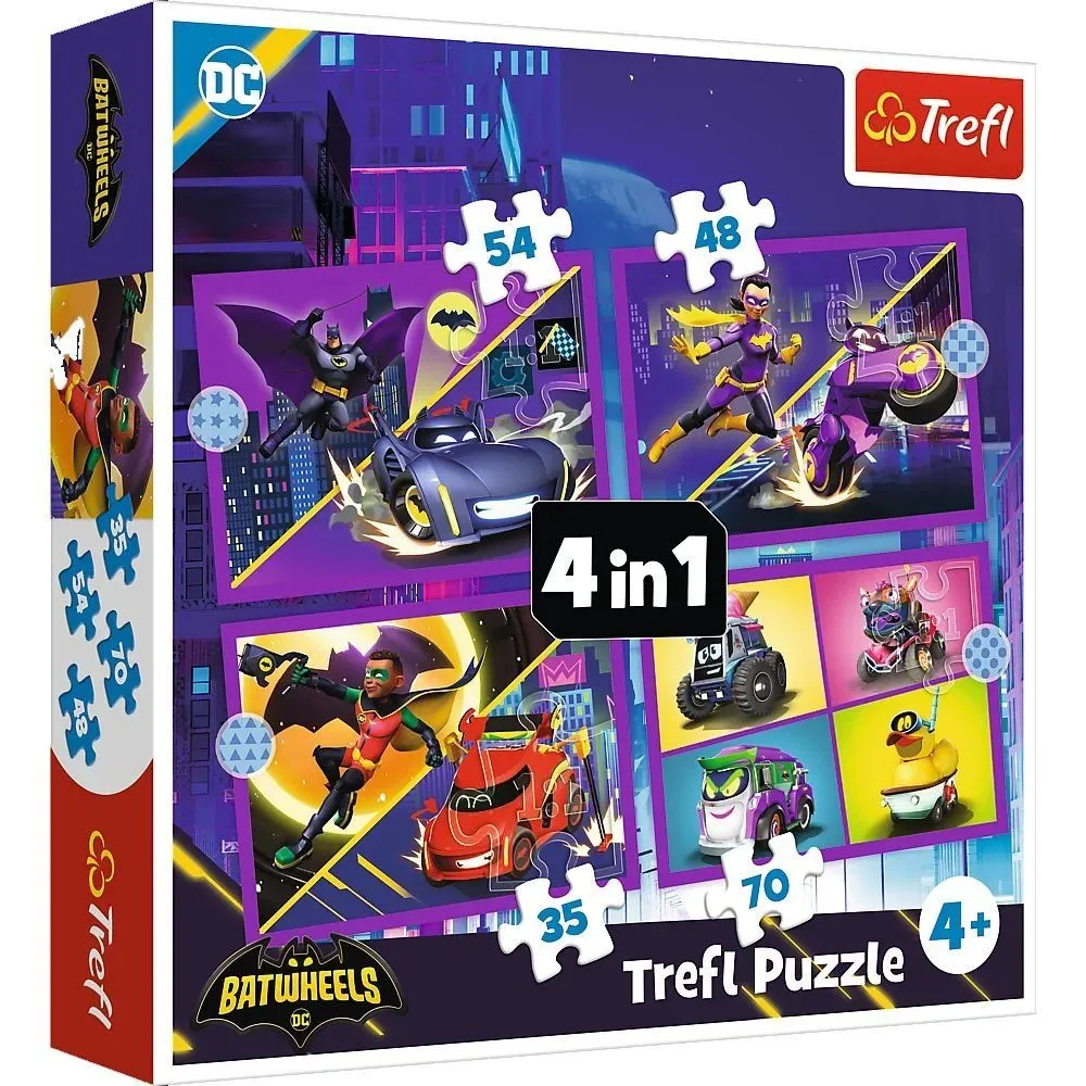 Пазли - (4в1) - &quot;Знайомство з Бетменом&quot;/Trefl