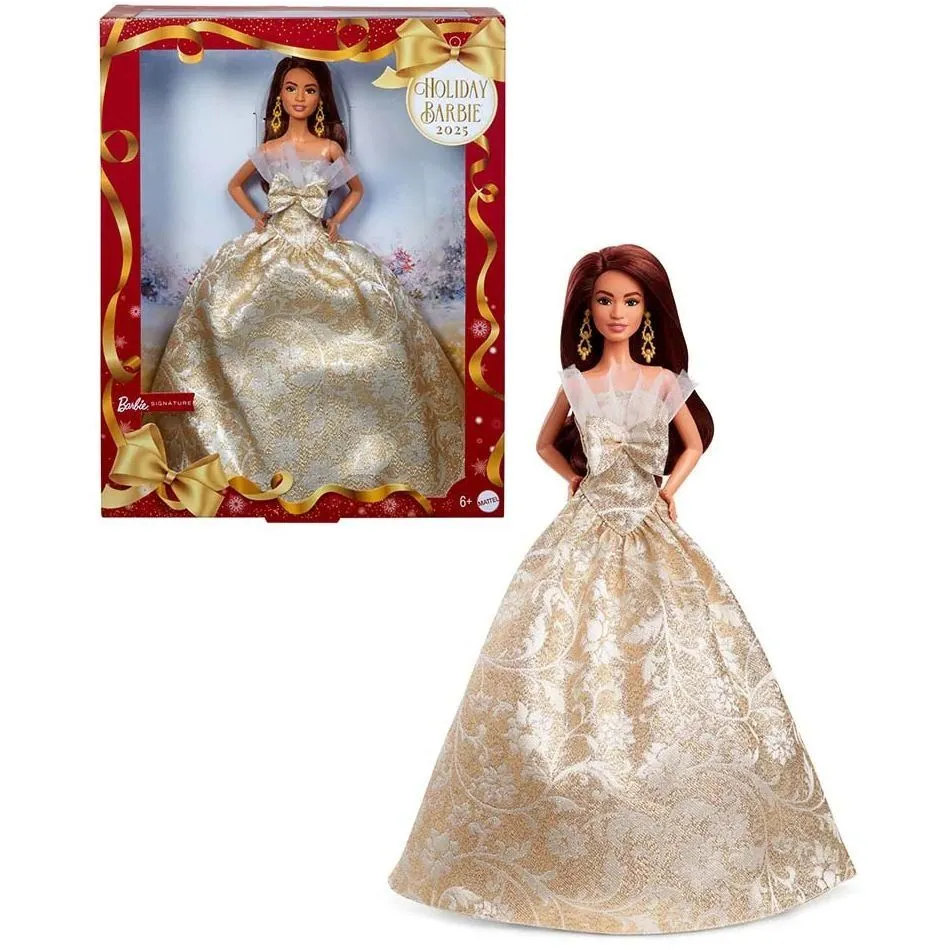Колекційна лялька Barbie "Святкова"  брюнетка